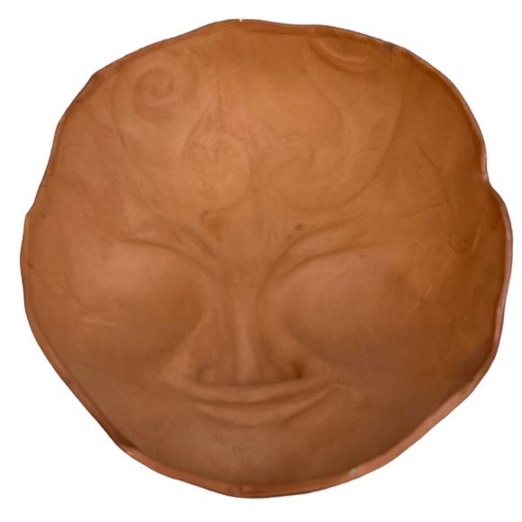 Japanese Sumo Themed Handmade Ceramic Mask - Wall Decor - Picture 6 of 7